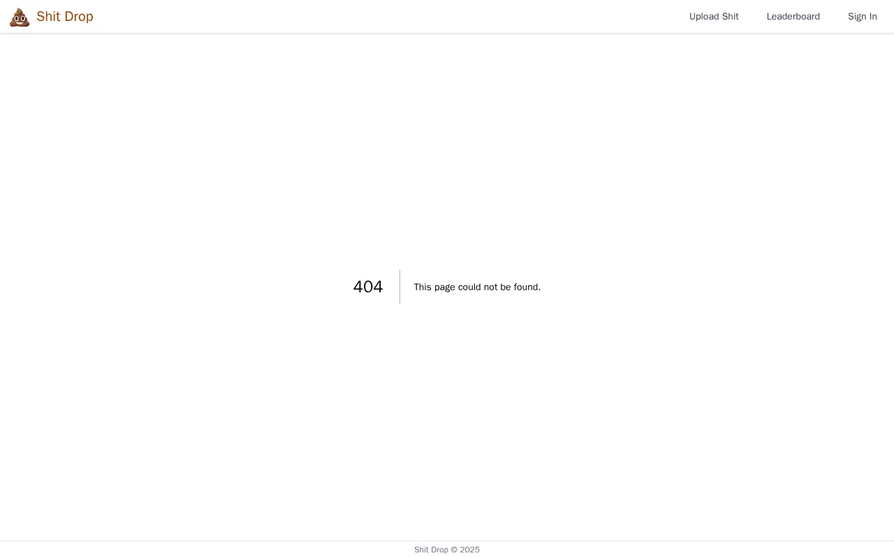 Shit Drop Game — pricing page