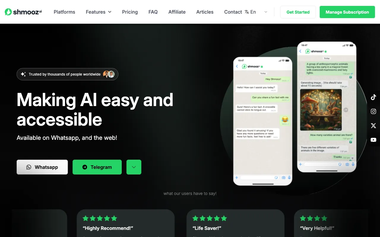 Shmooz AI — preview screenshot