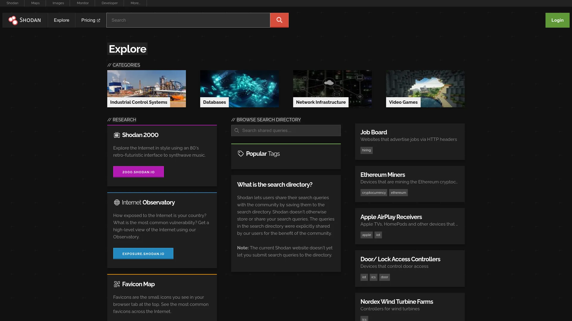 Shodan — preview screenshot