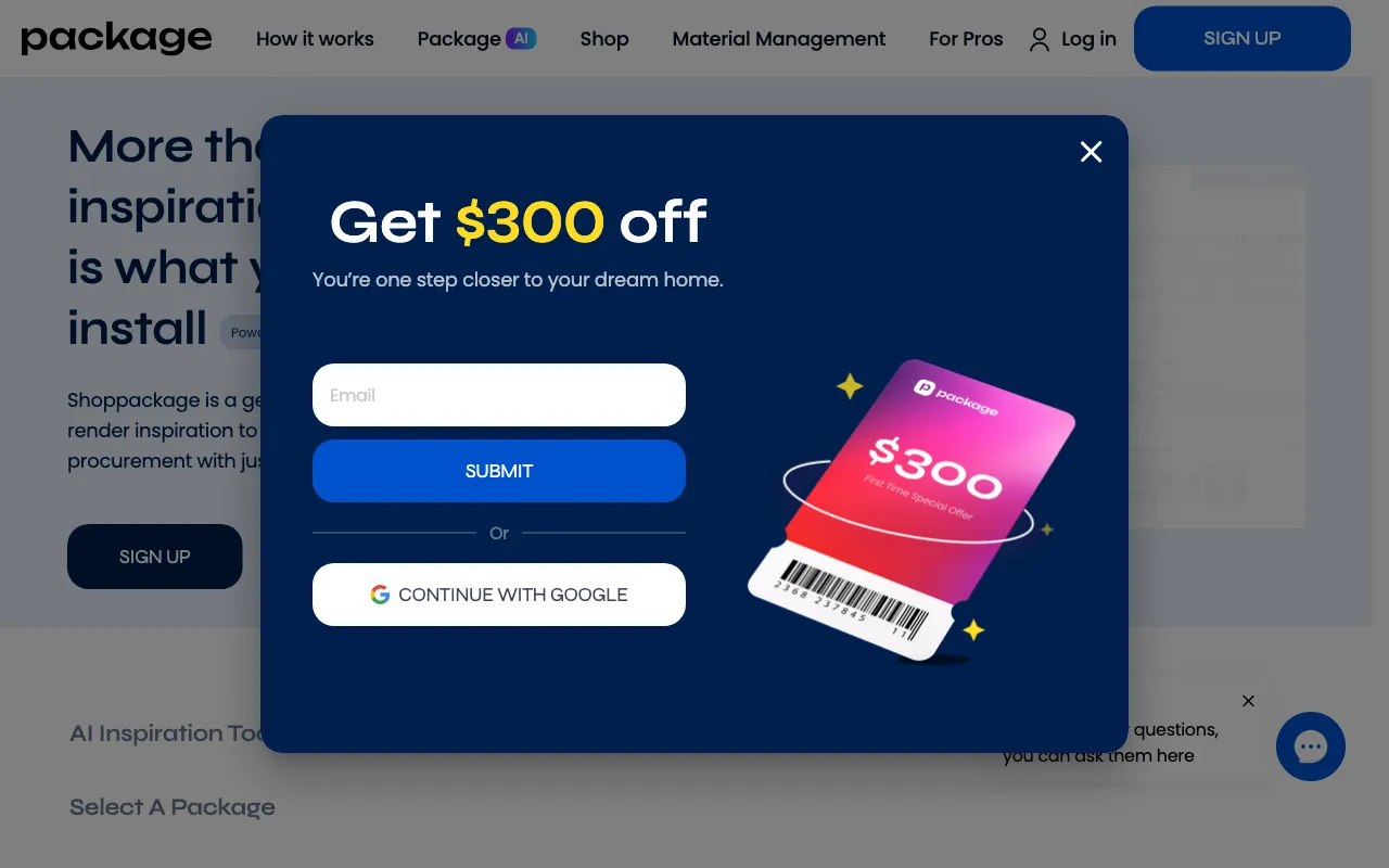 shoppackage.ai — preview screenshot