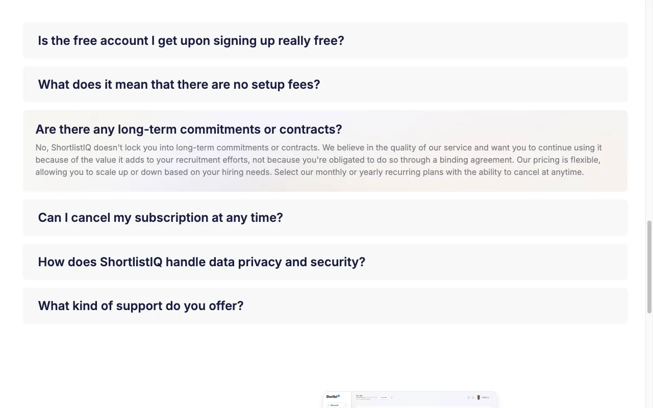 ShortlistIQ — pricing page
