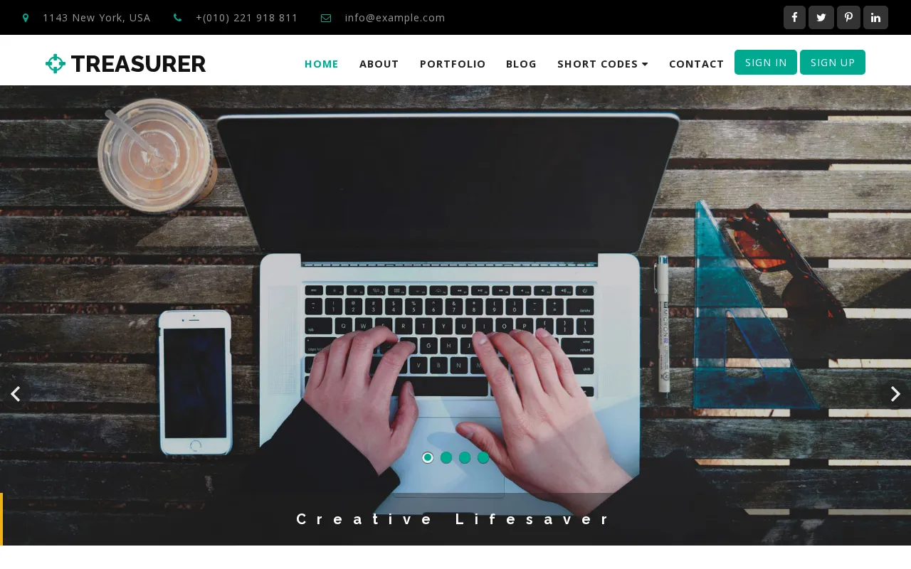 Treasurer — preview screenshot