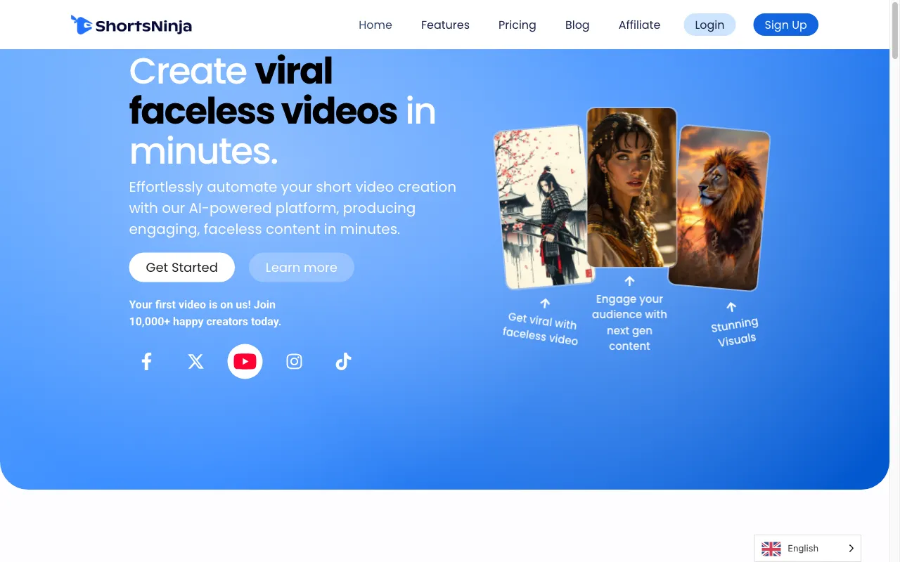 ShortsNinja — preview screenshot