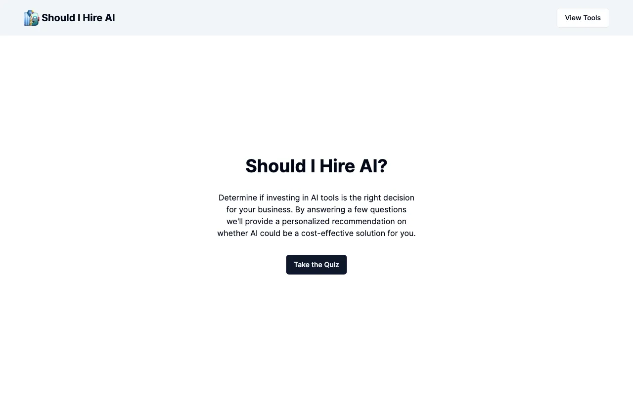 Should I Hire AI? — preview screenshot