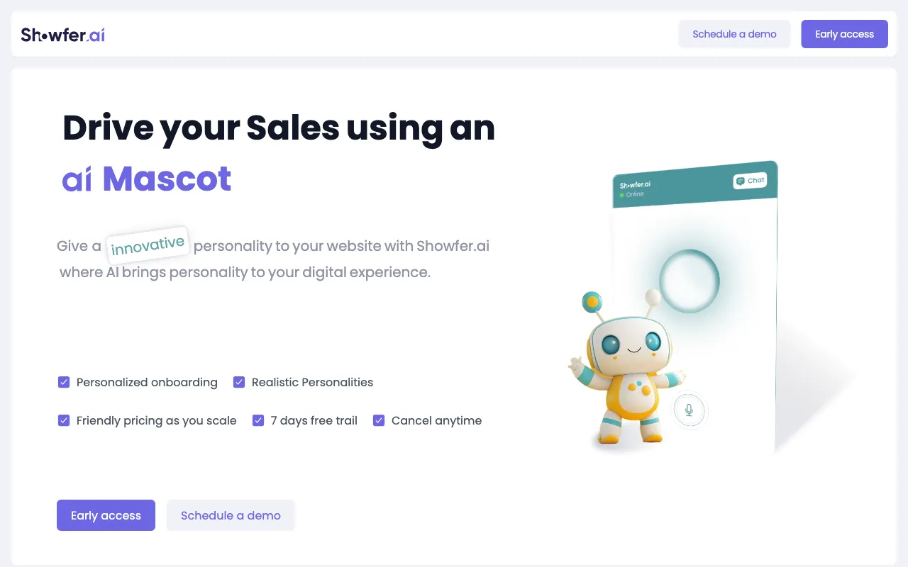 Showfer.ai — preview screenshot