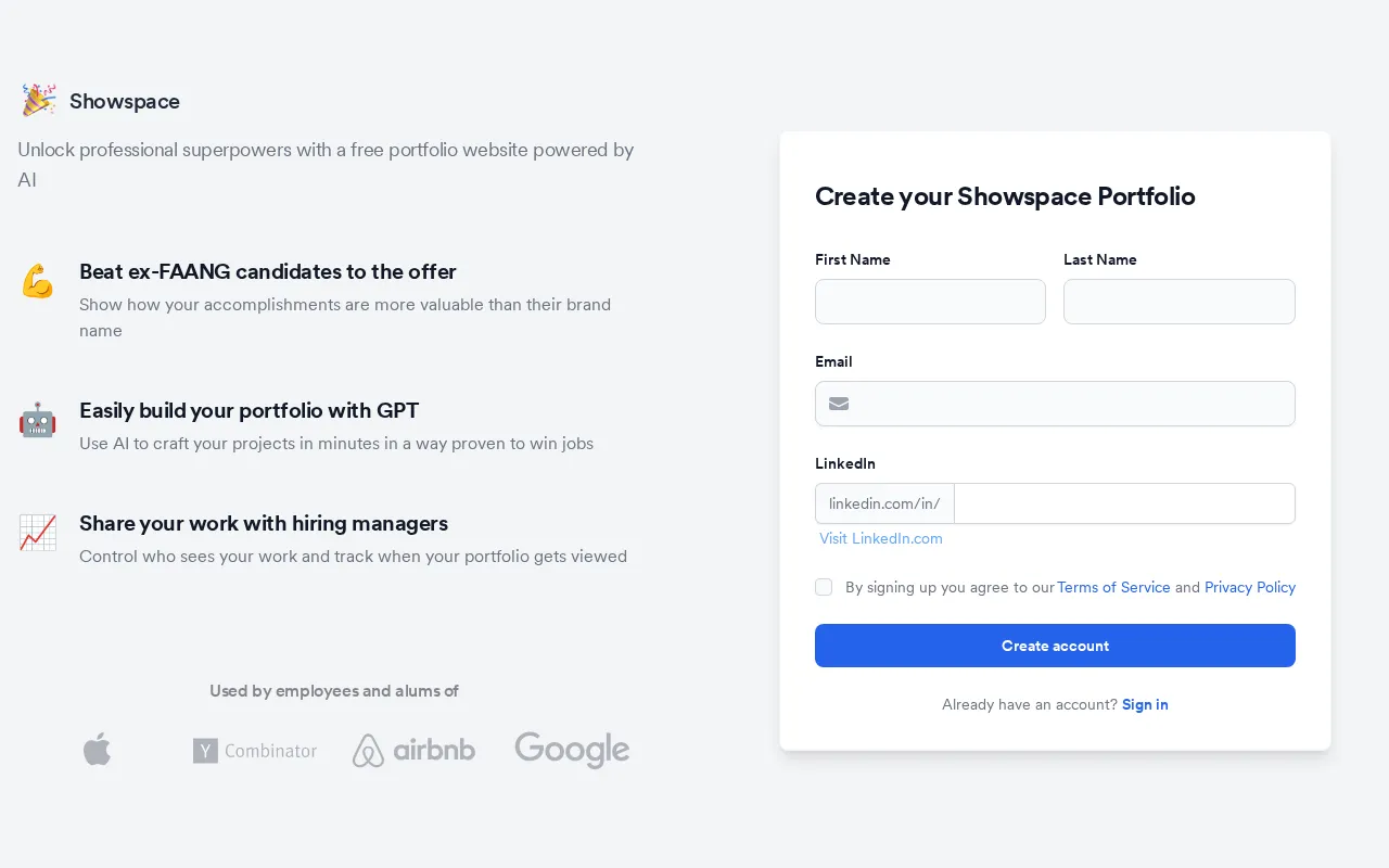Showspace — preview screenshot
