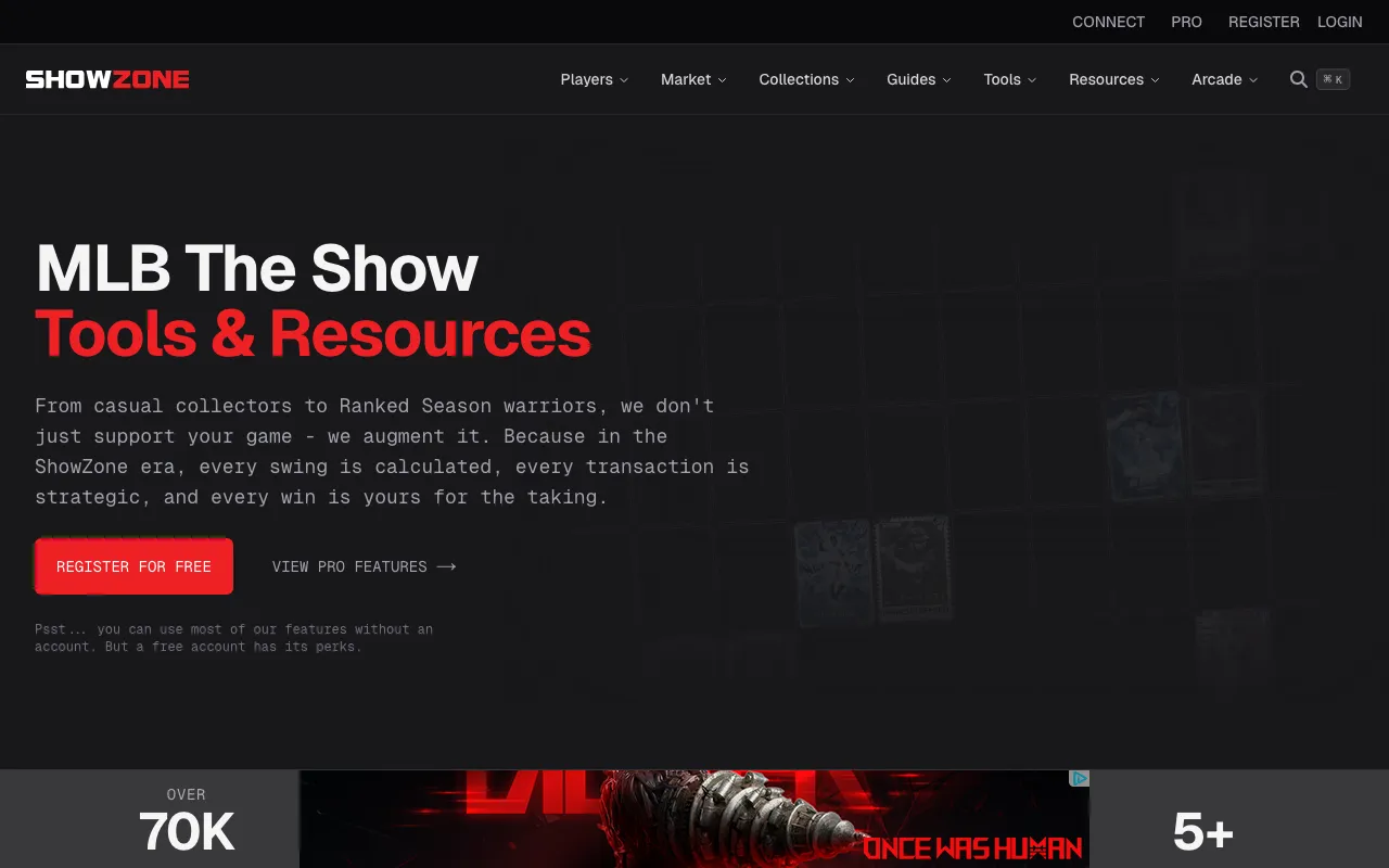 showzone.gg — preview screenshot