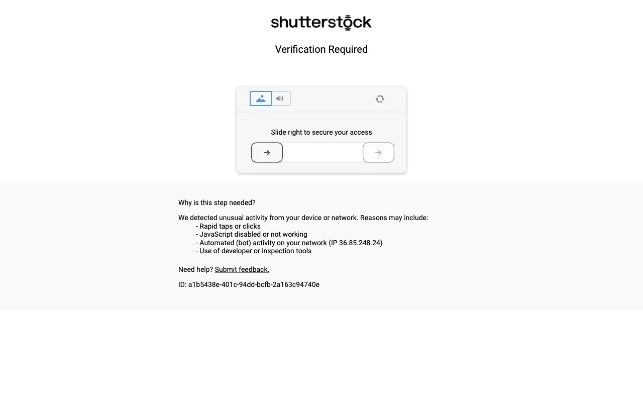 Shutterstock — preview screenshot