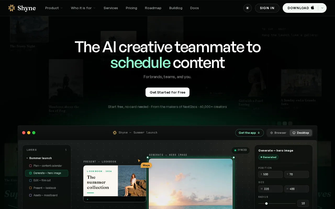 Shyne — preview screenshot