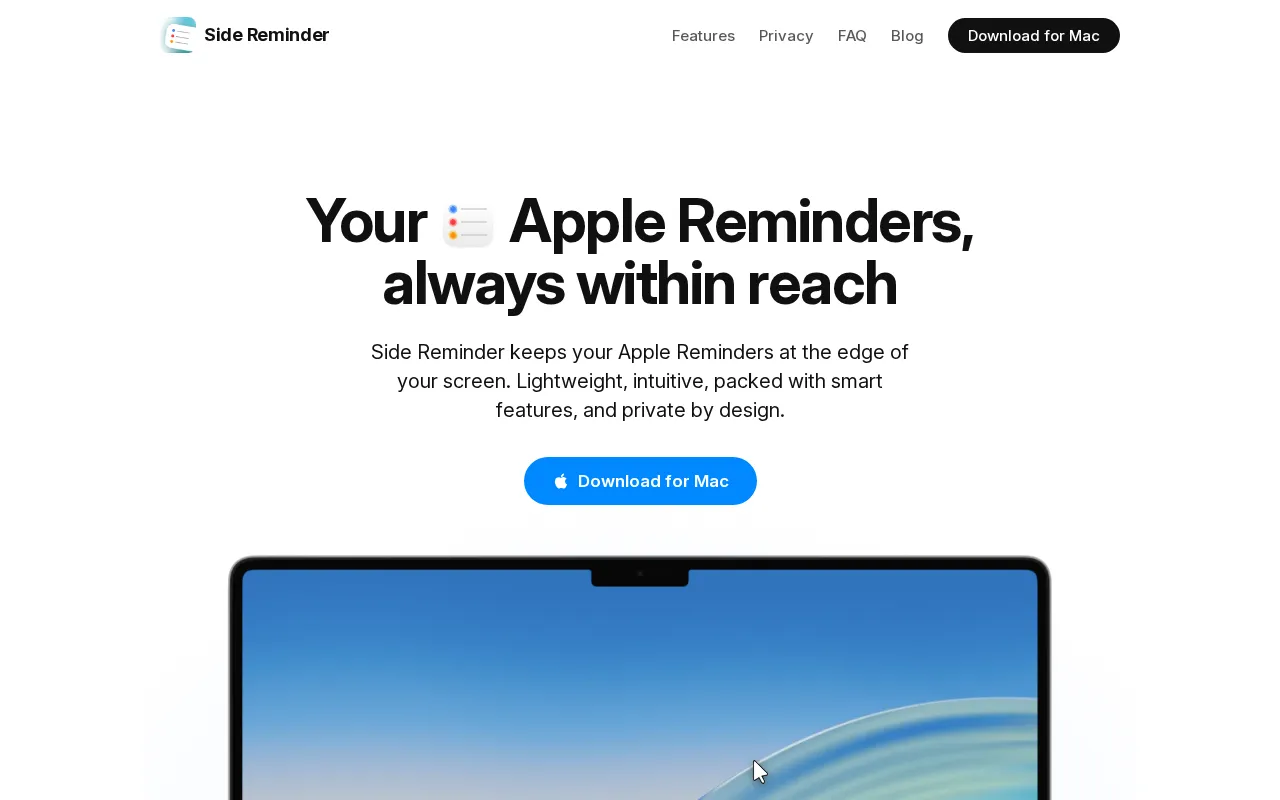 Side Reminder — preview screenshot