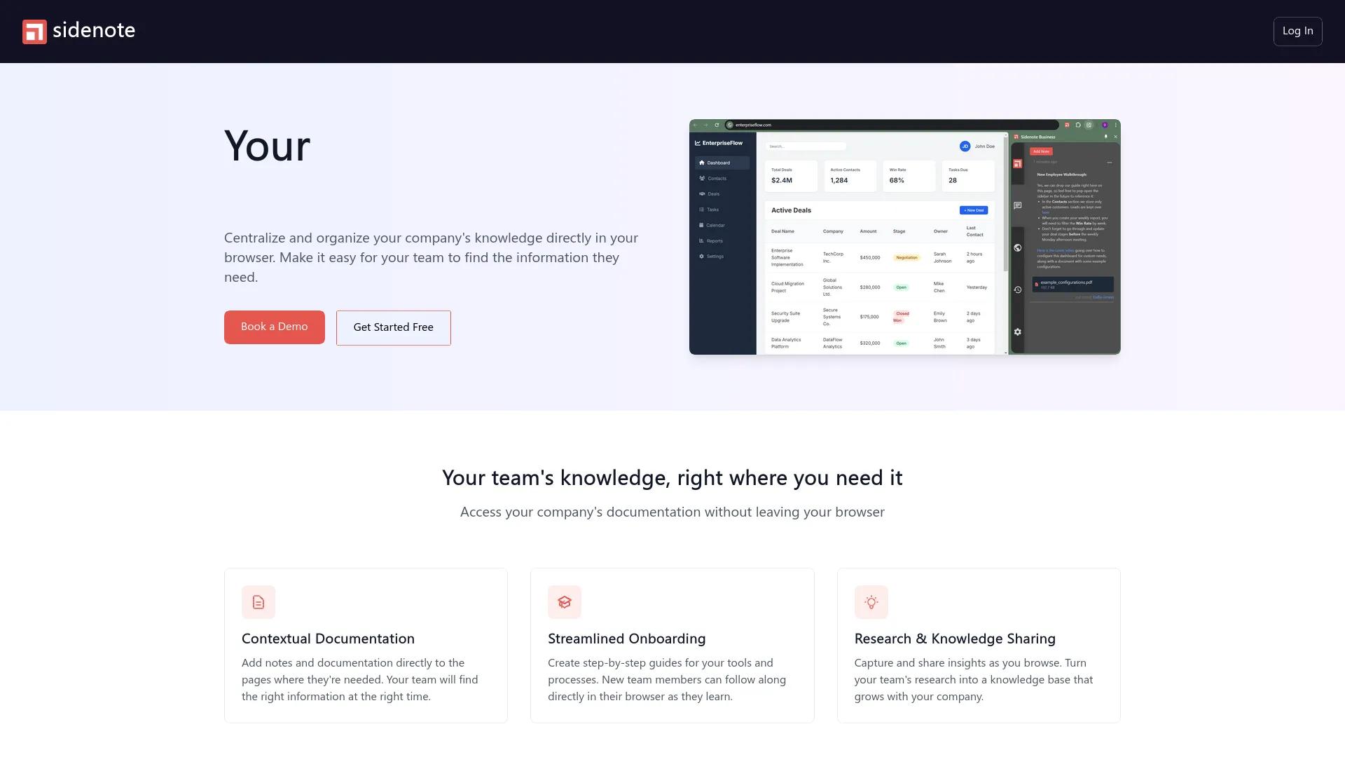 Sidenote — preview screenshot