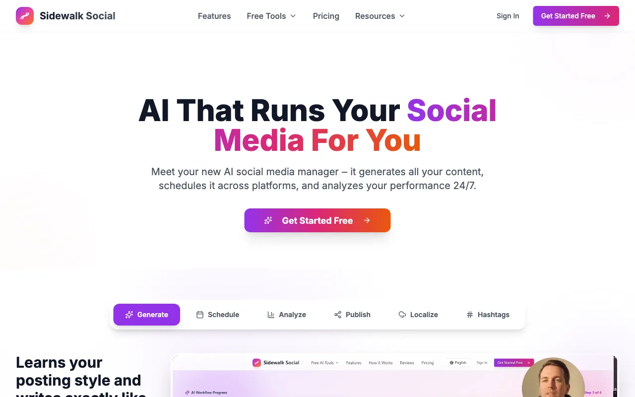 Sidewalk Social — pricing page