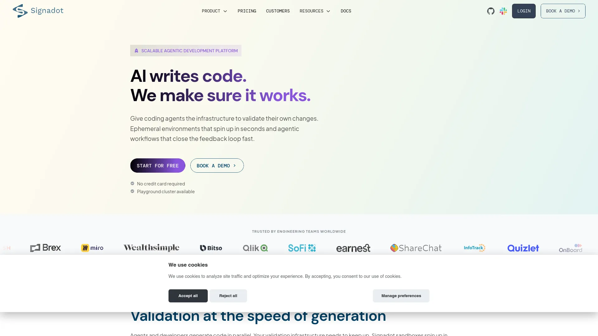Signadot — preview screenshot