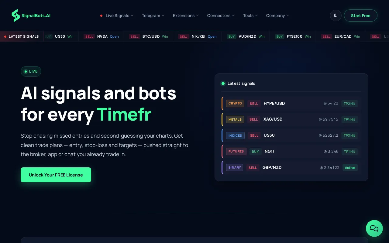 SignalBots — preview screenshot