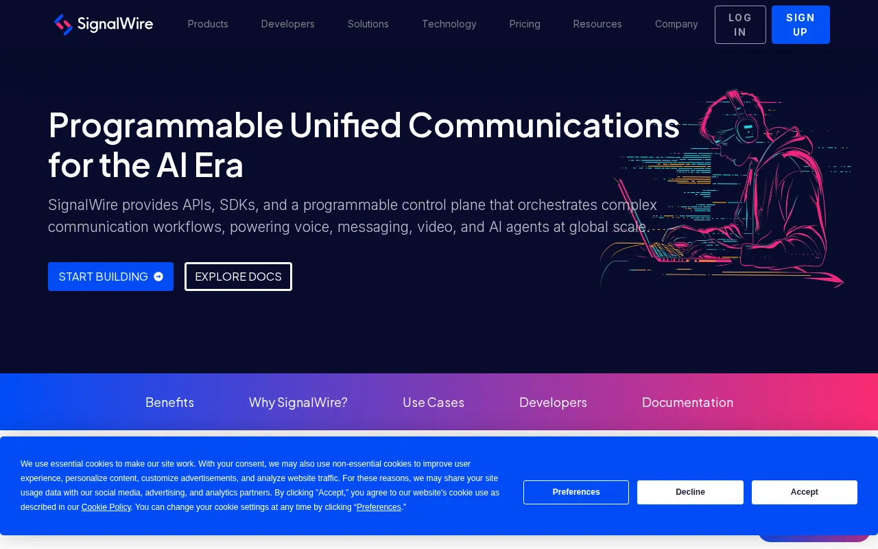 SignalWire — preview screenshot