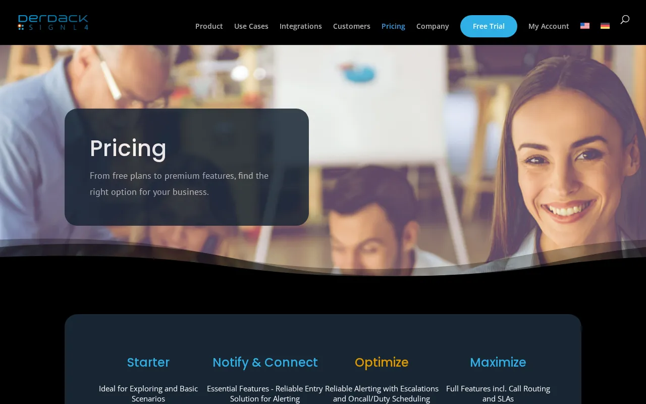 Signl4 — pricing page