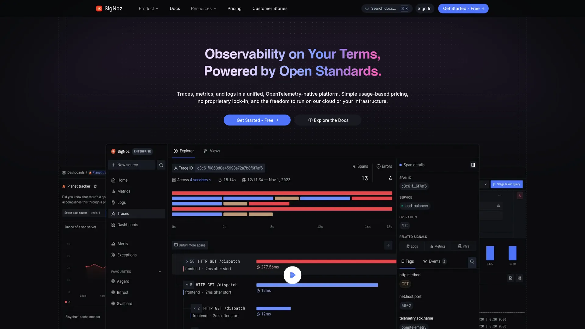 SigNoz — preview screenshot