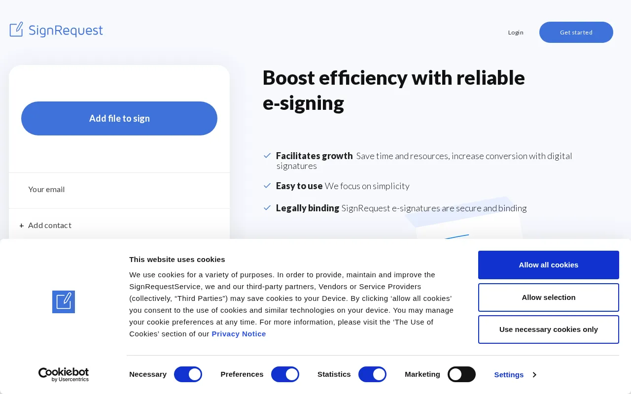 Signrequest — preview screenshot