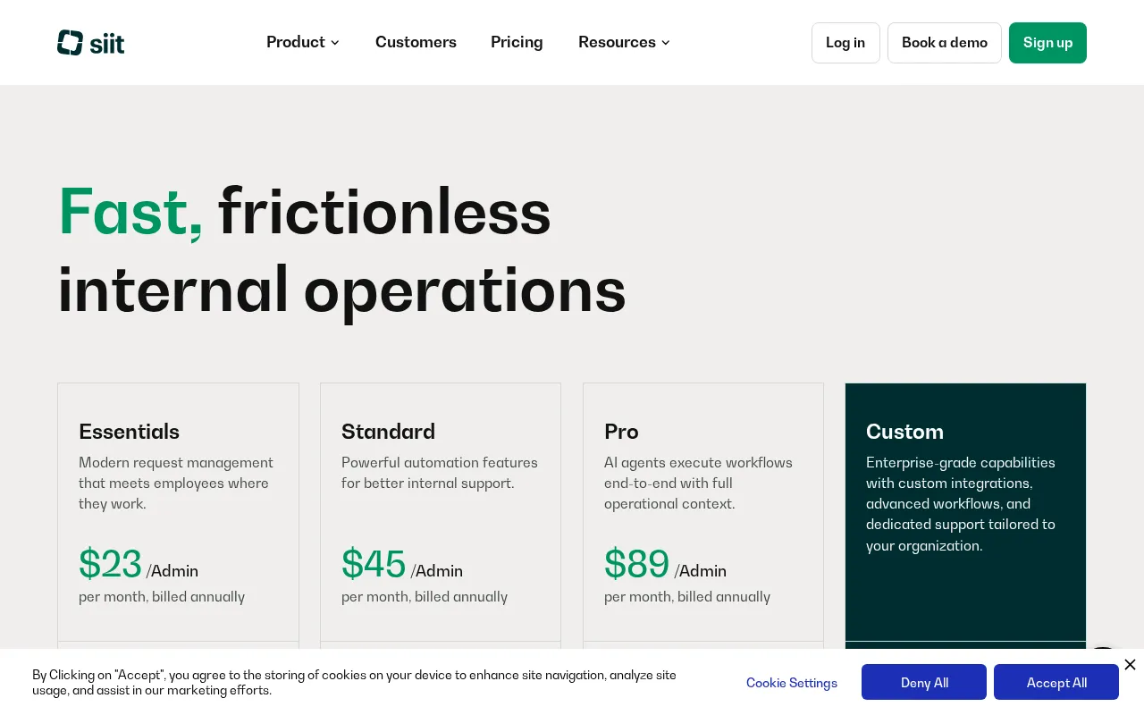 Siit — pricing page