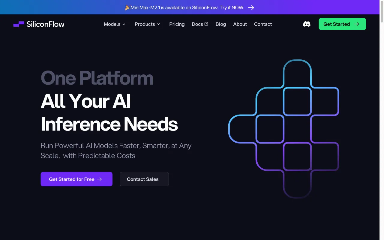 SiliconFlow — preview screenshot