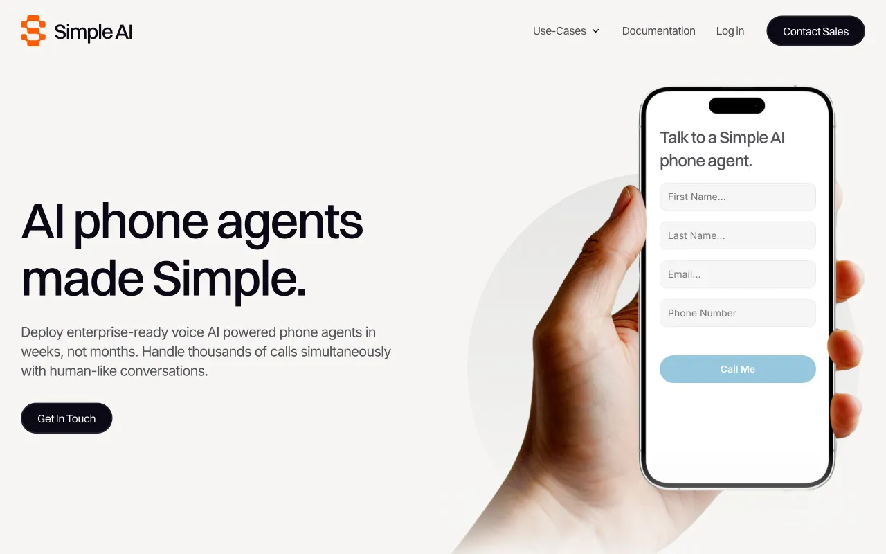Simple AI Phone Assistant — preview screenshot