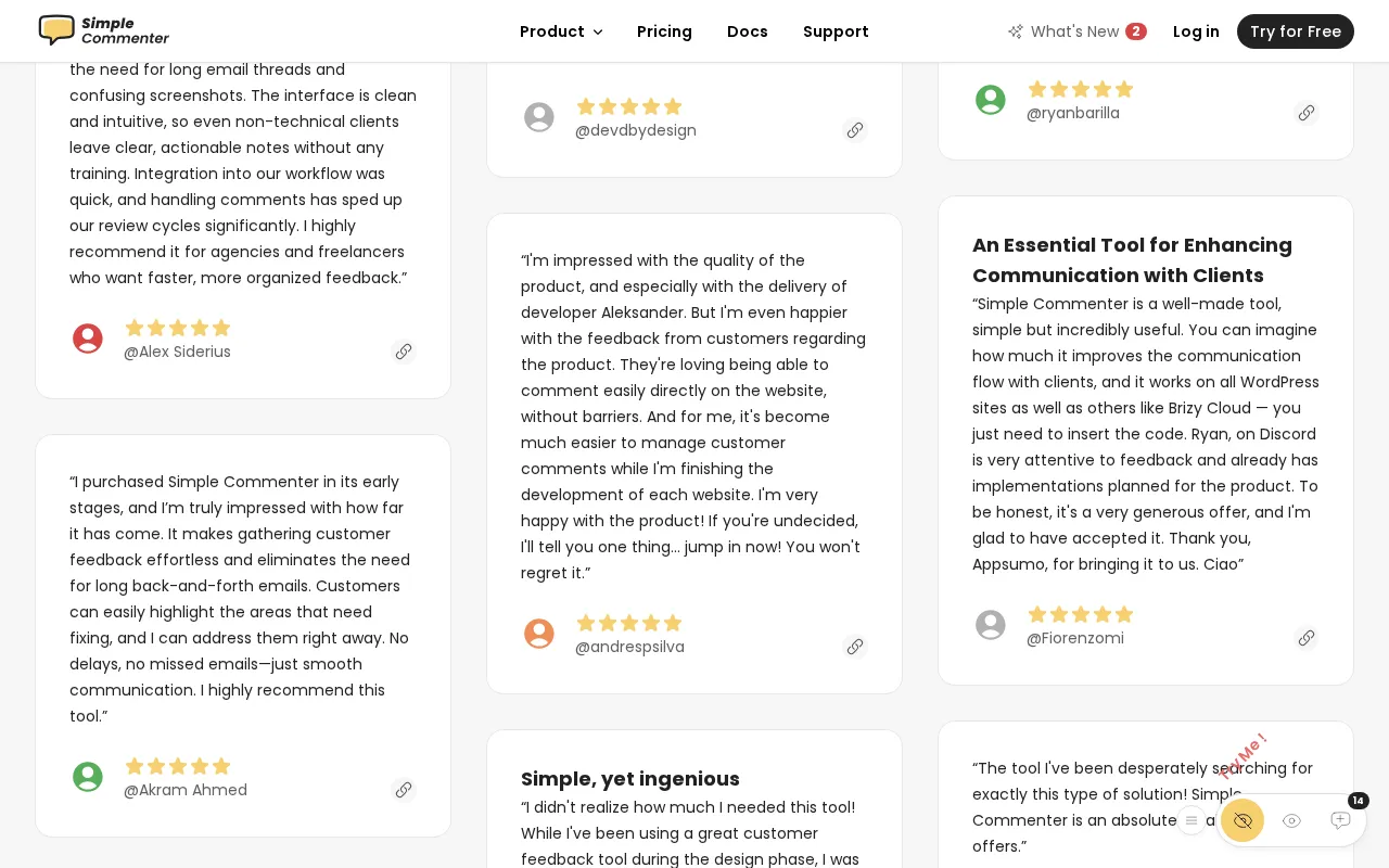 Simple Commenter — preview screenshot