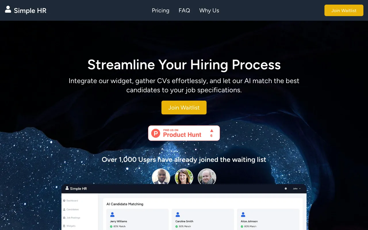 Simple HR — preview screenshot