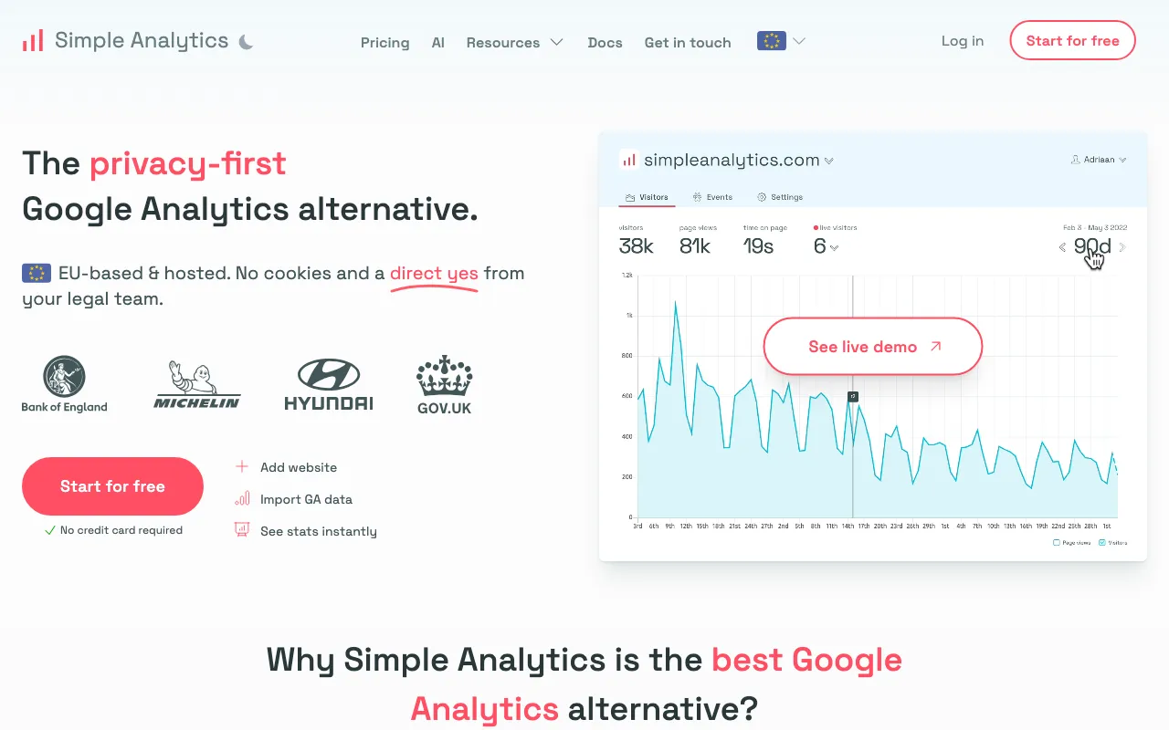 Simple Analytics — preview screenshot