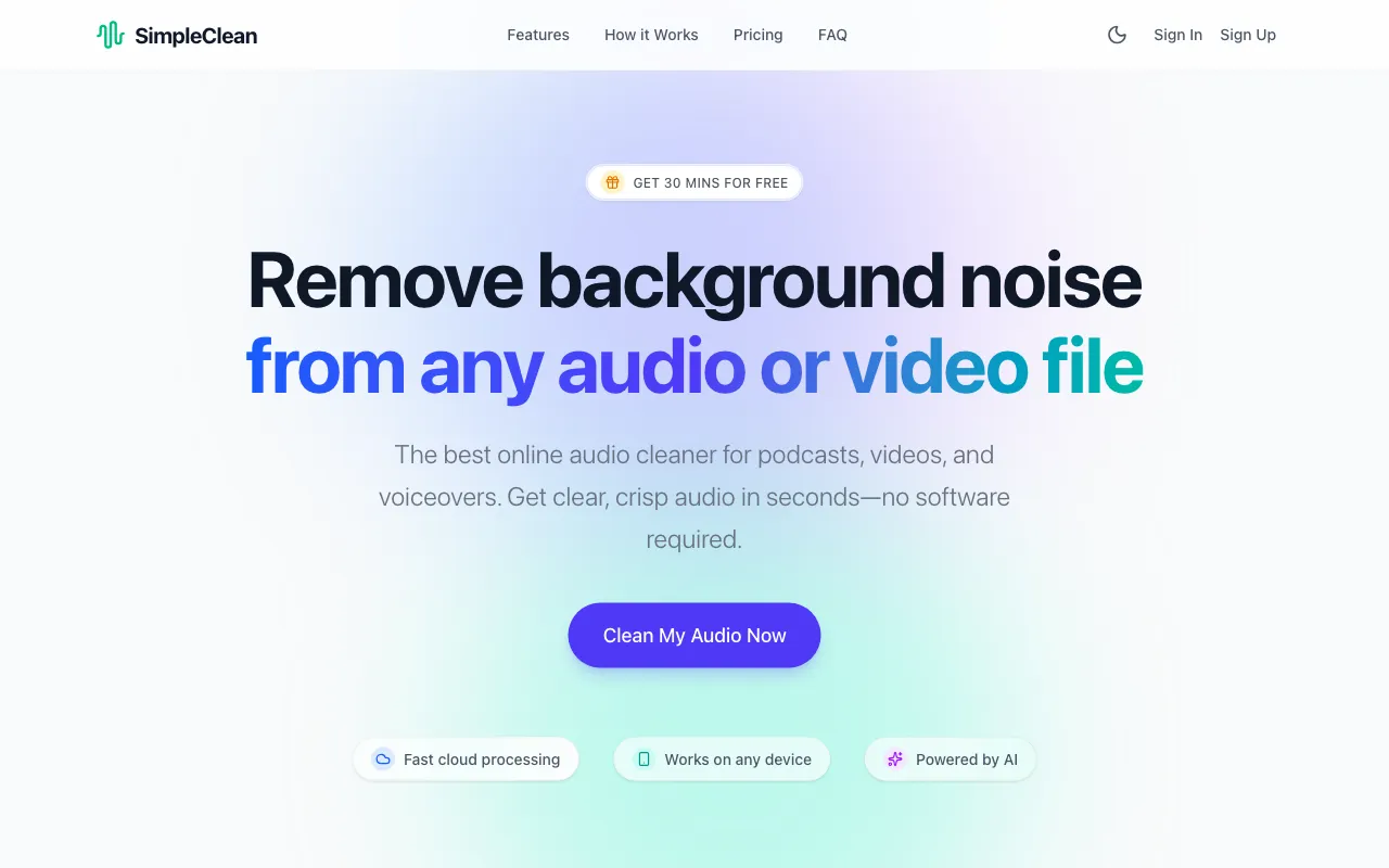 SimpleClean — preview screenshot