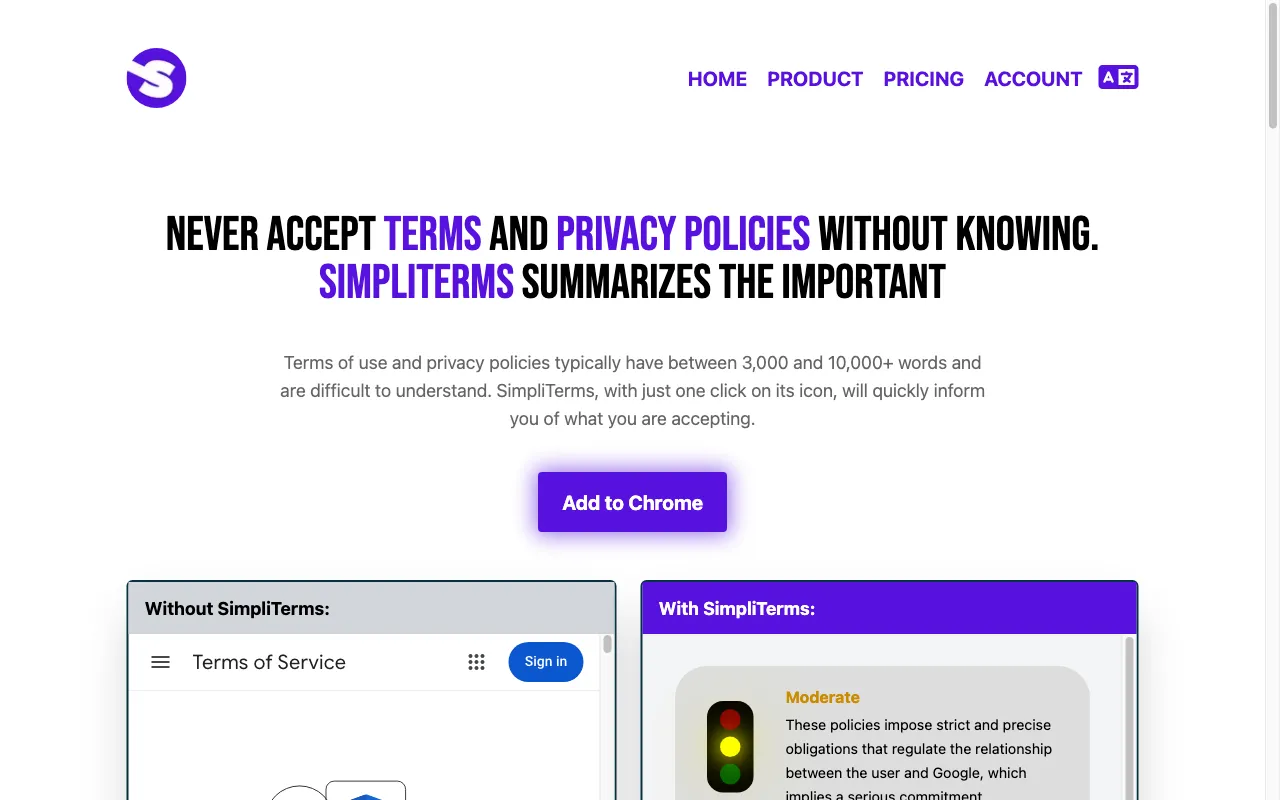 Simpliterms — preview screenshot