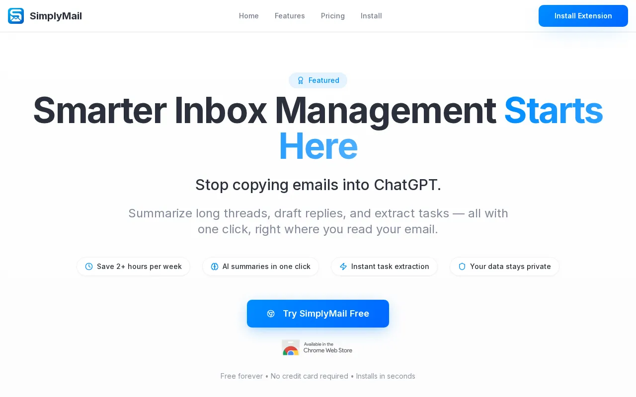 SimplyMail — preview screenshot