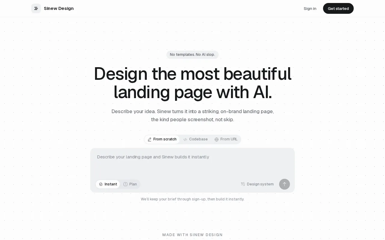 Sinew Design — preview screenshot