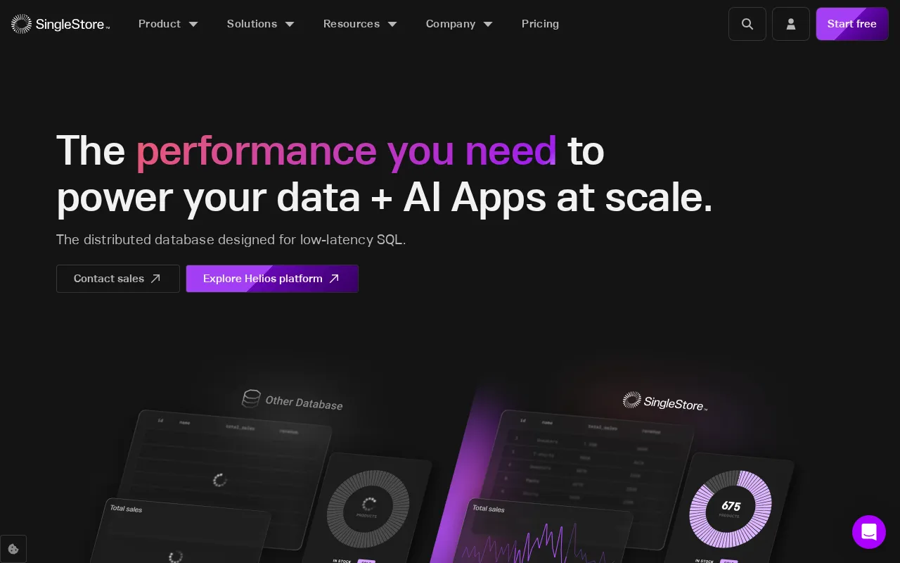 SingleStore — preview screenshot