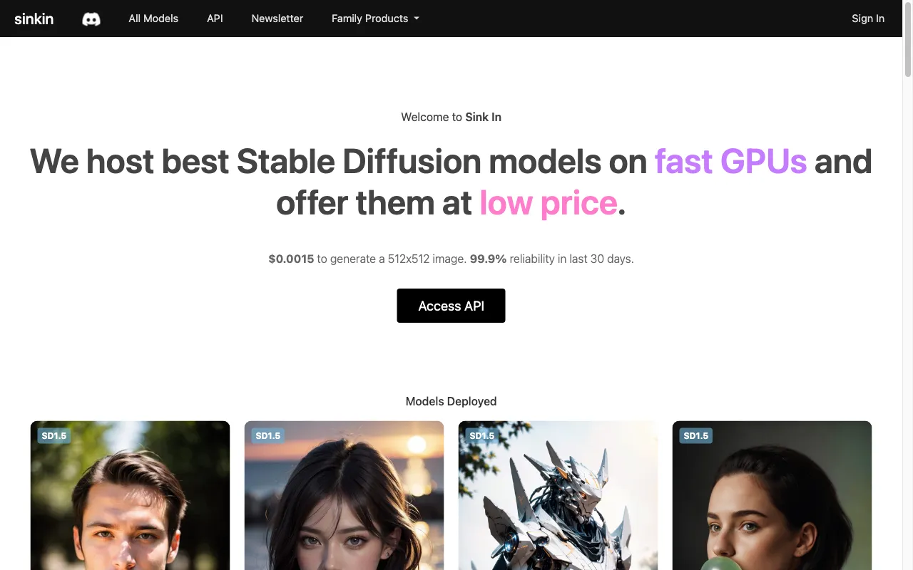 sinkin — preview screenshot