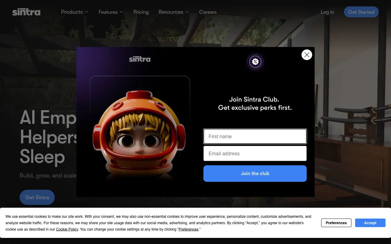 Sintra AI — preview screenshot
