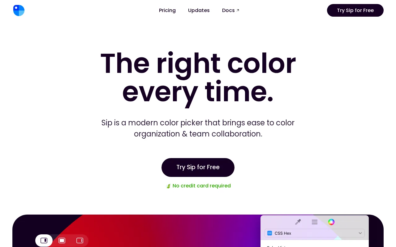 Sip — preview screenshot