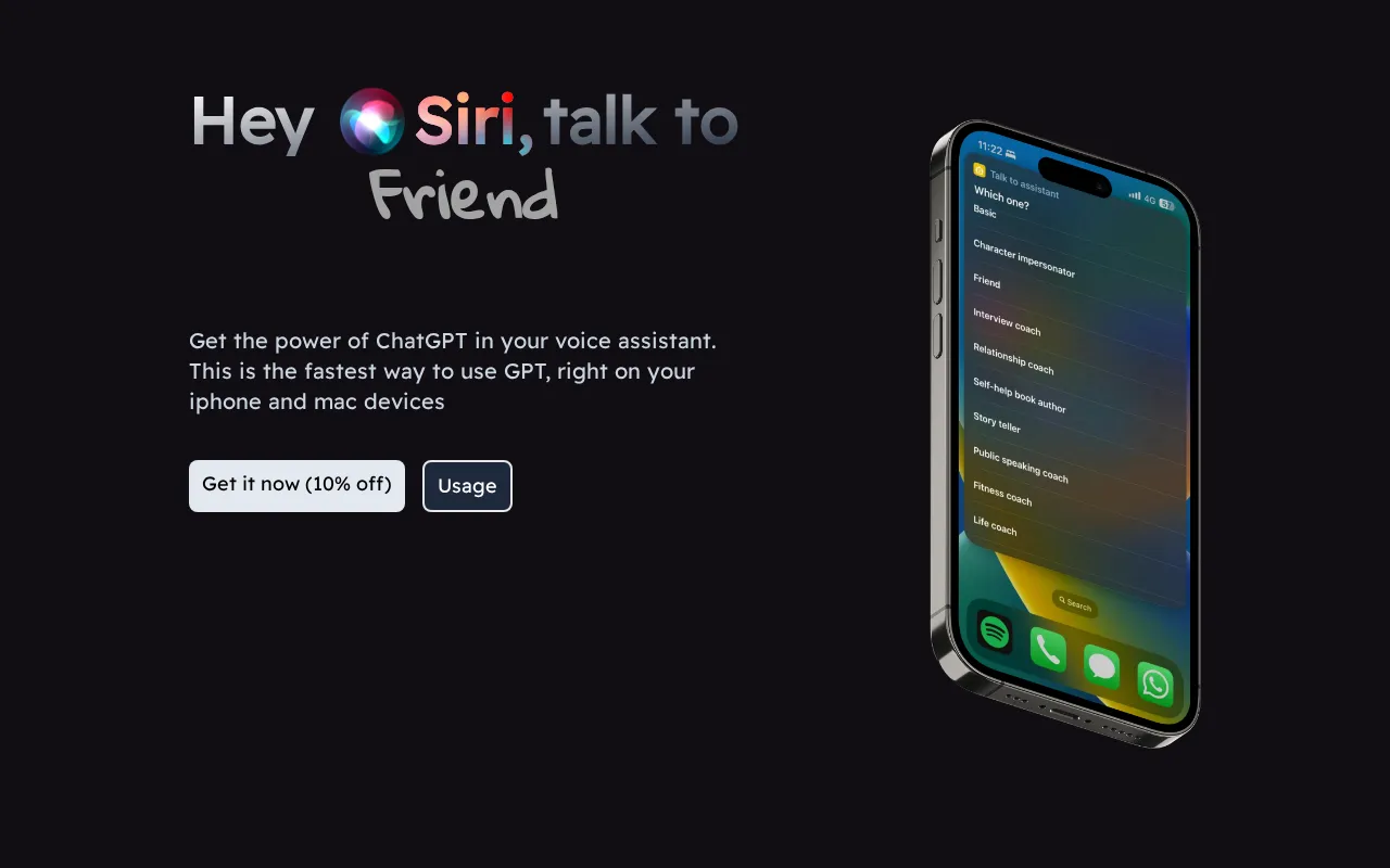 SiriGPT — preview screenshot