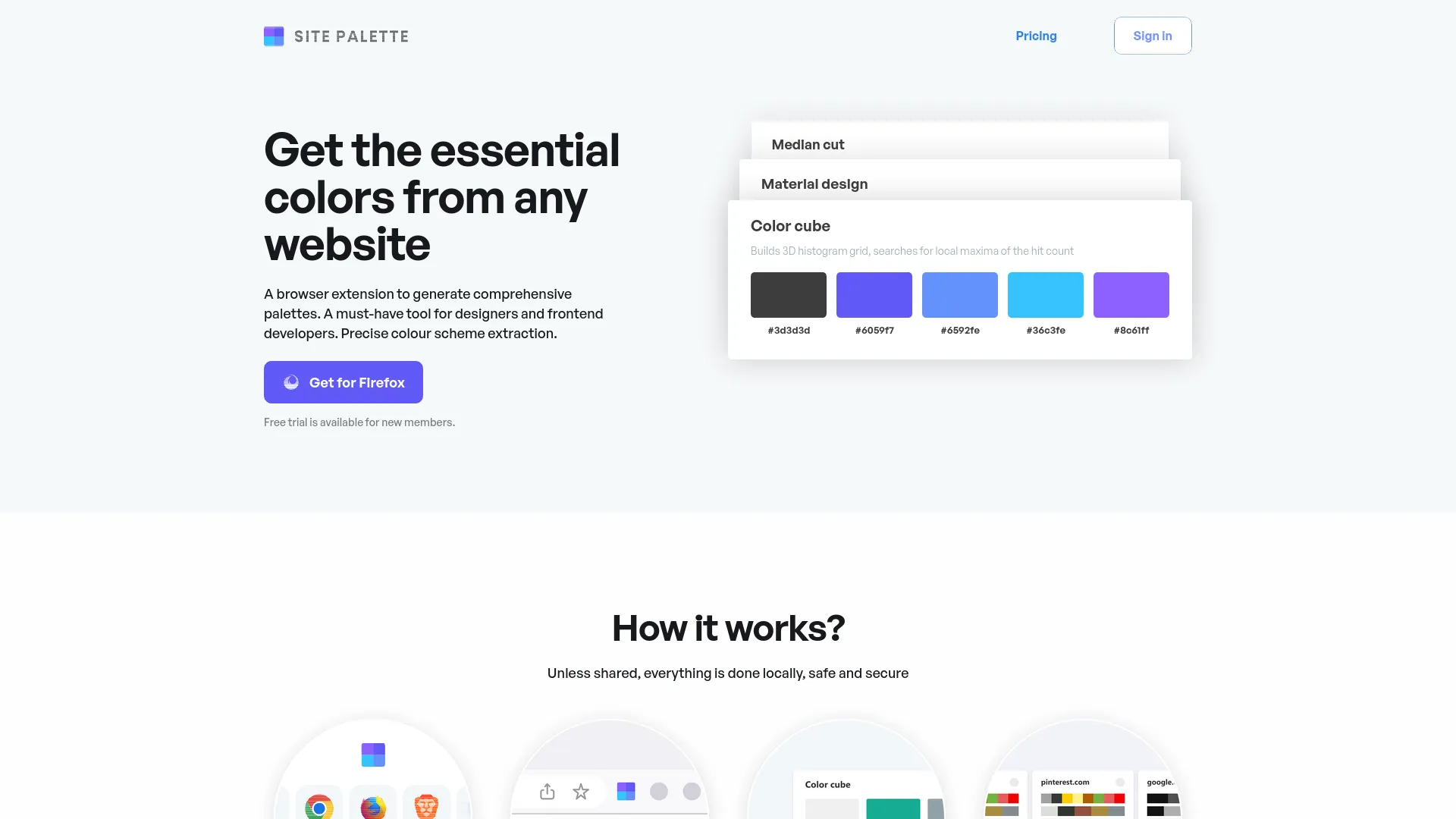 Site Palette — preview screenshot