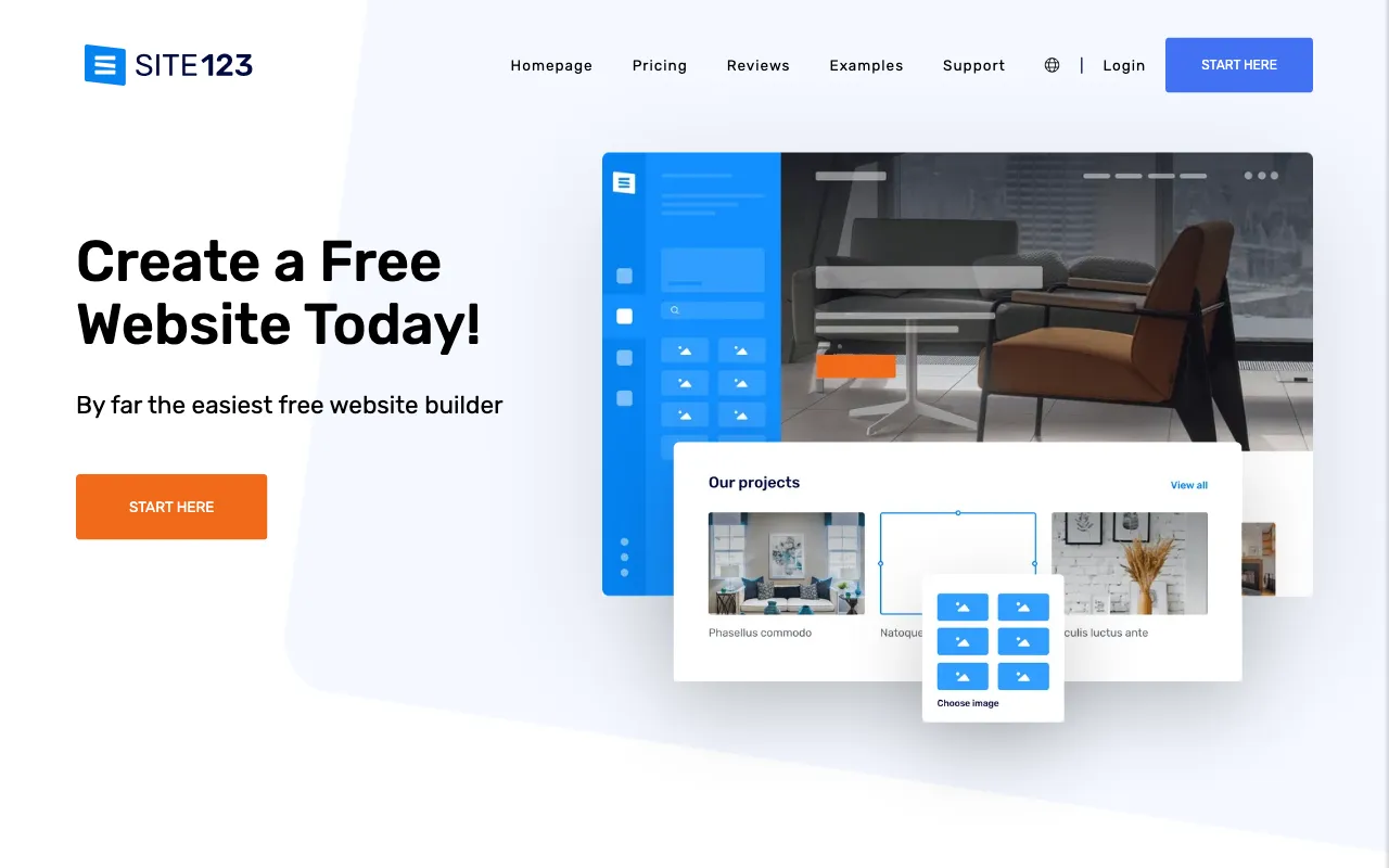 SITE123 — preview screenshot