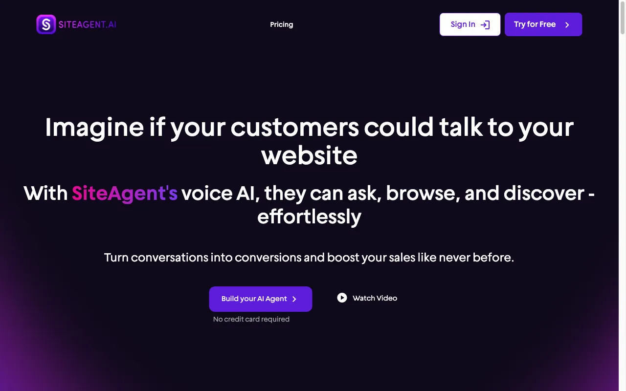 SiteAgent.AI — preview screenshot
