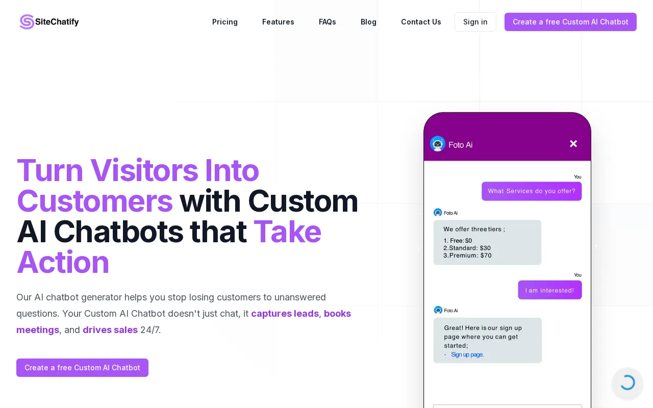 Sitechatify — preview screenshot