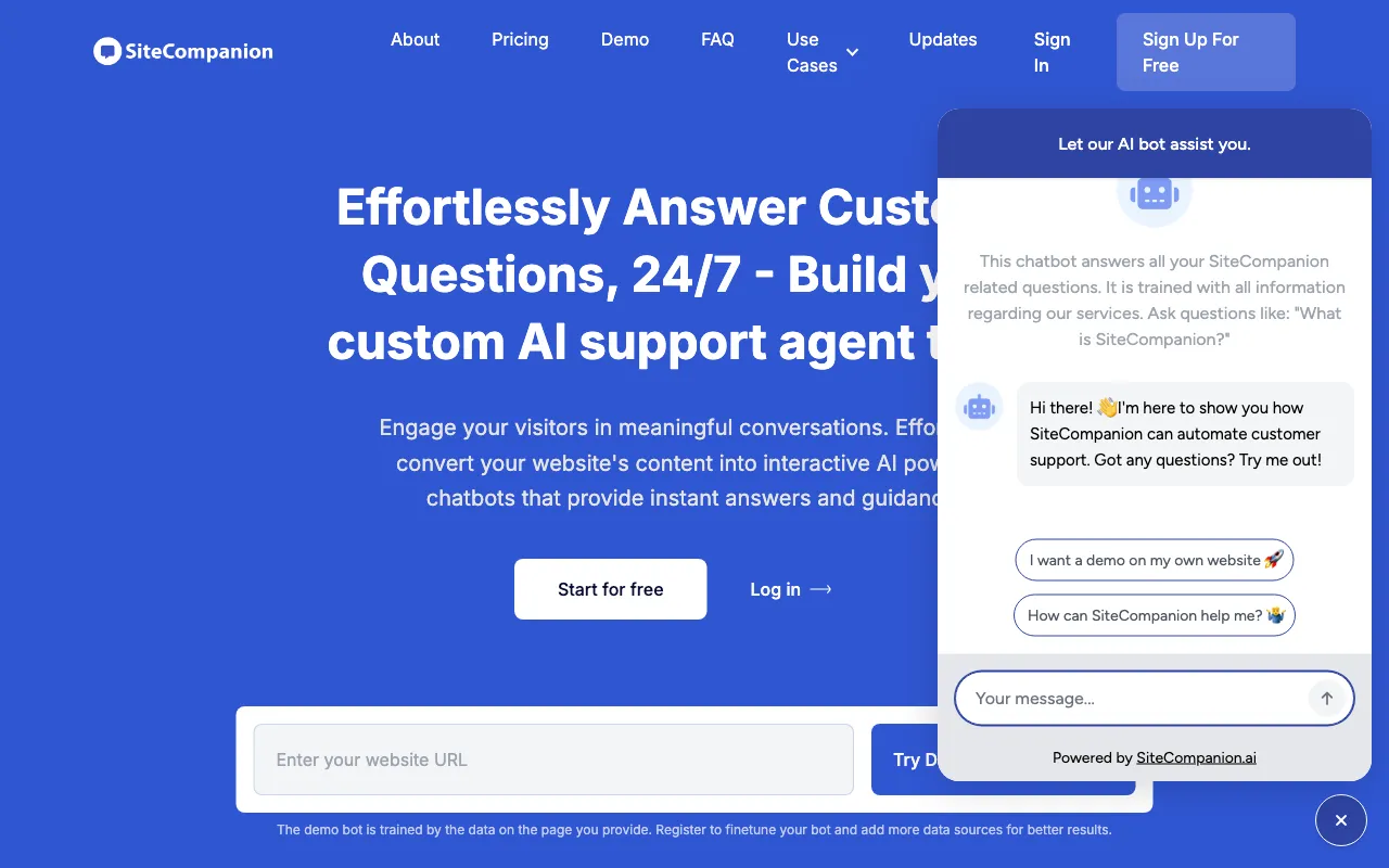 SiteCompanion — preview screenshot