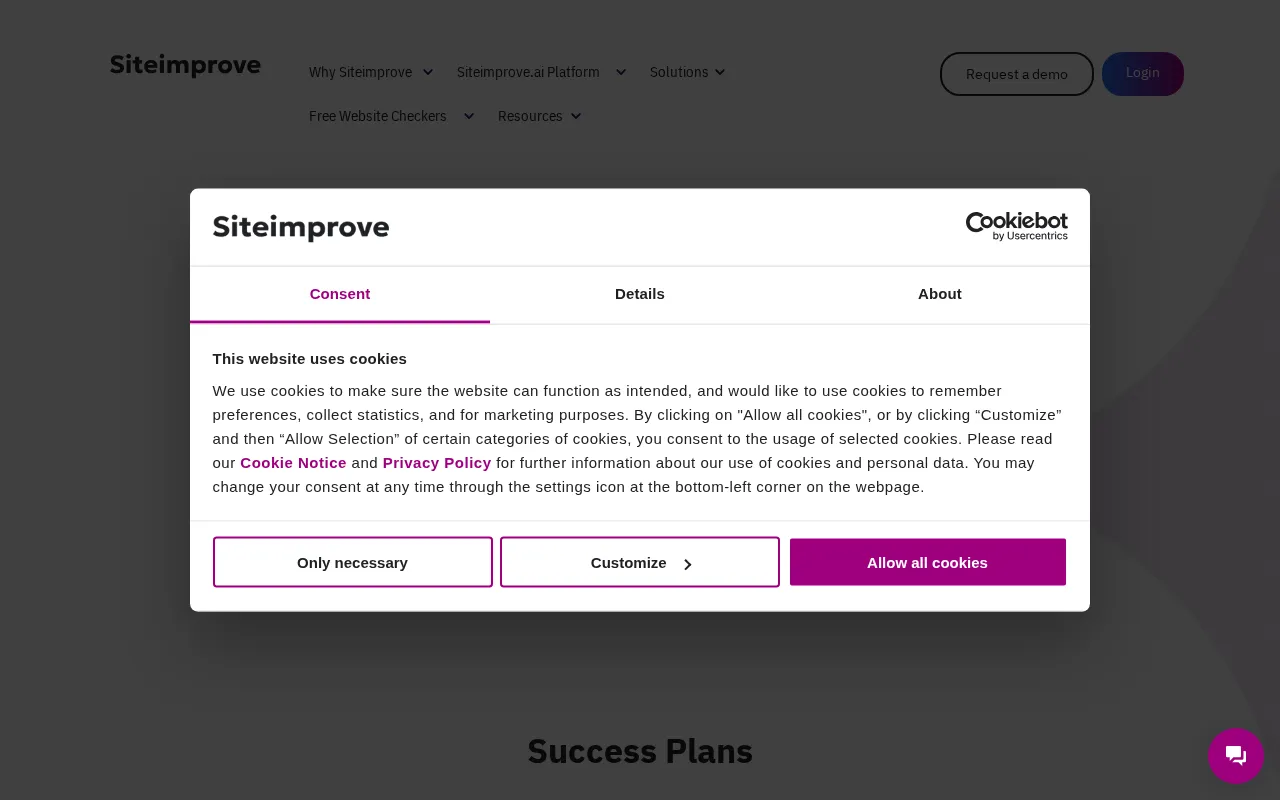 Siteimprove — pricing page