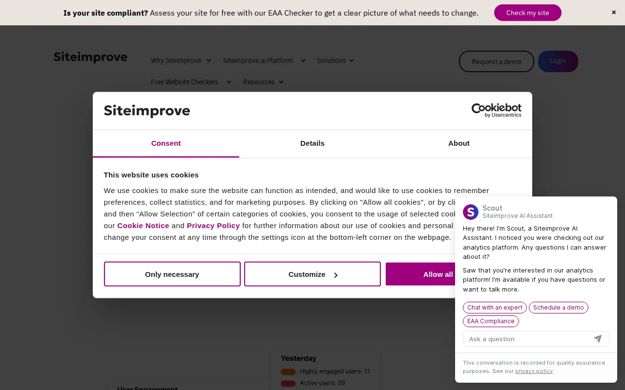 Siteimprove — preview screenshot