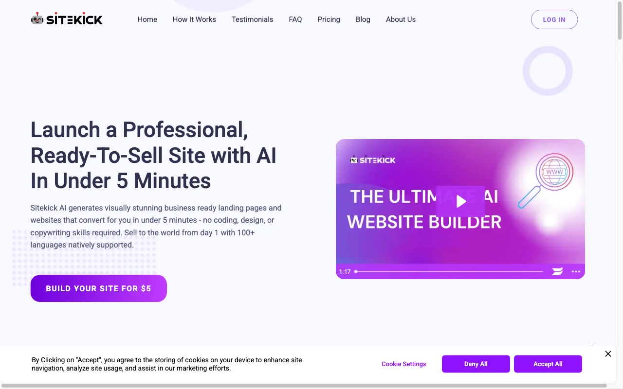 Sitekick — preview screenshot