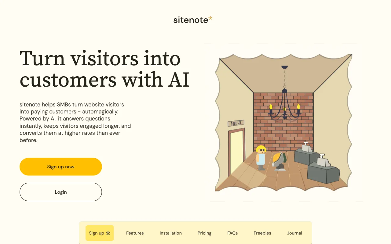 sitenote — preview screenshot