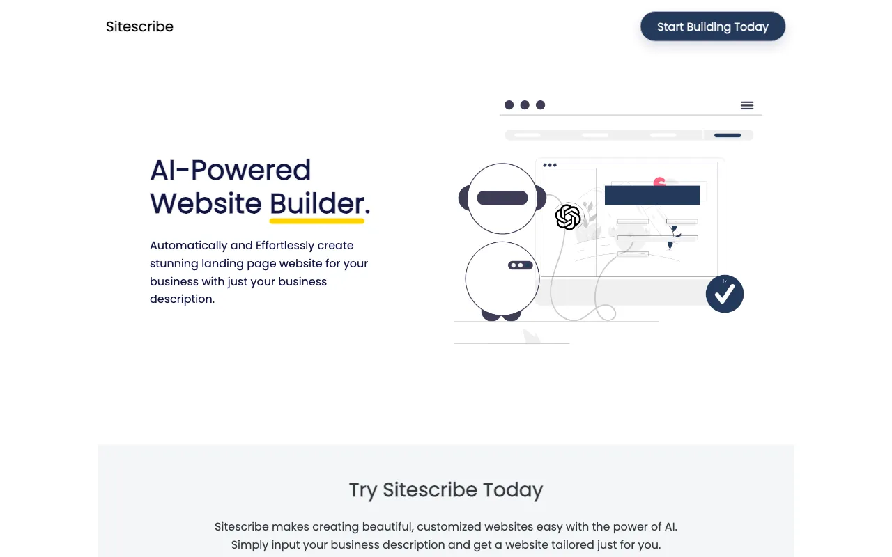 Sitescribe — preview screenshot
