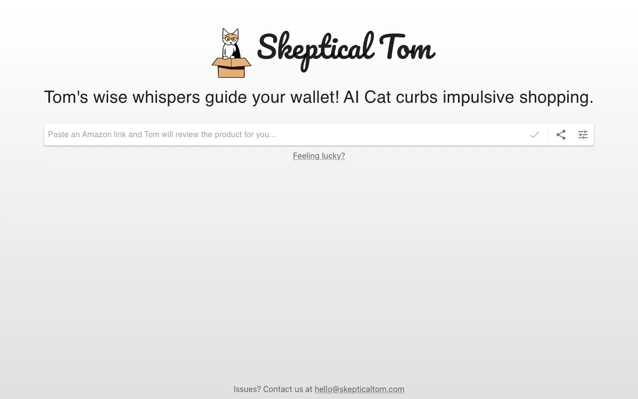 Skeptical Tom — preview screenshot