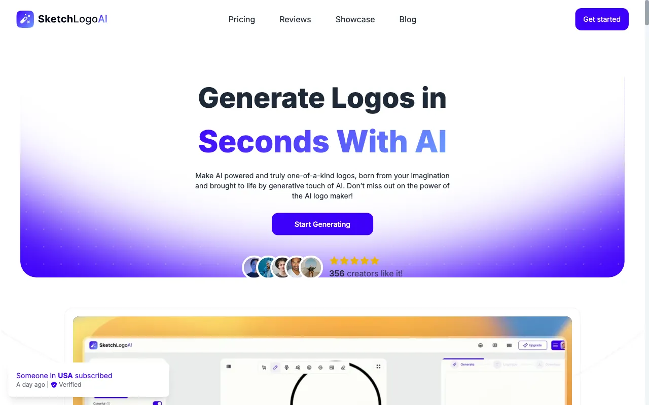 Sketch Logo AI — preview screenshot