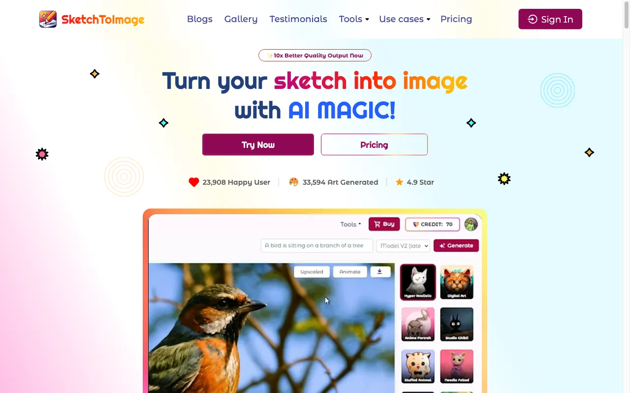 SketchToImage — preview screenshot
